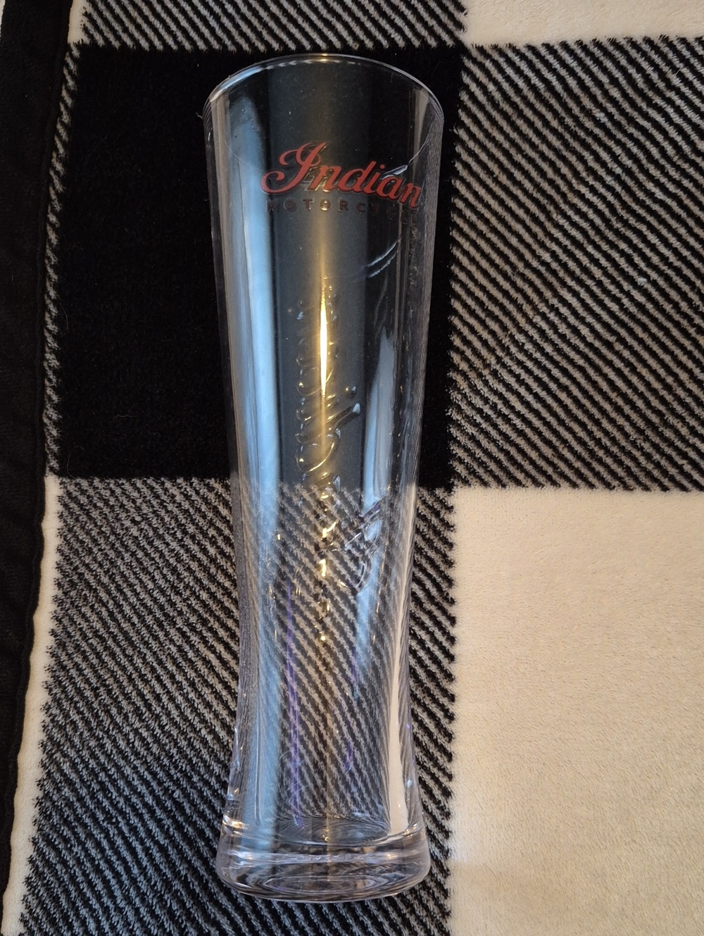 Indian Motorcycles Clear Pilsner Glass - Clear Bar Glass
